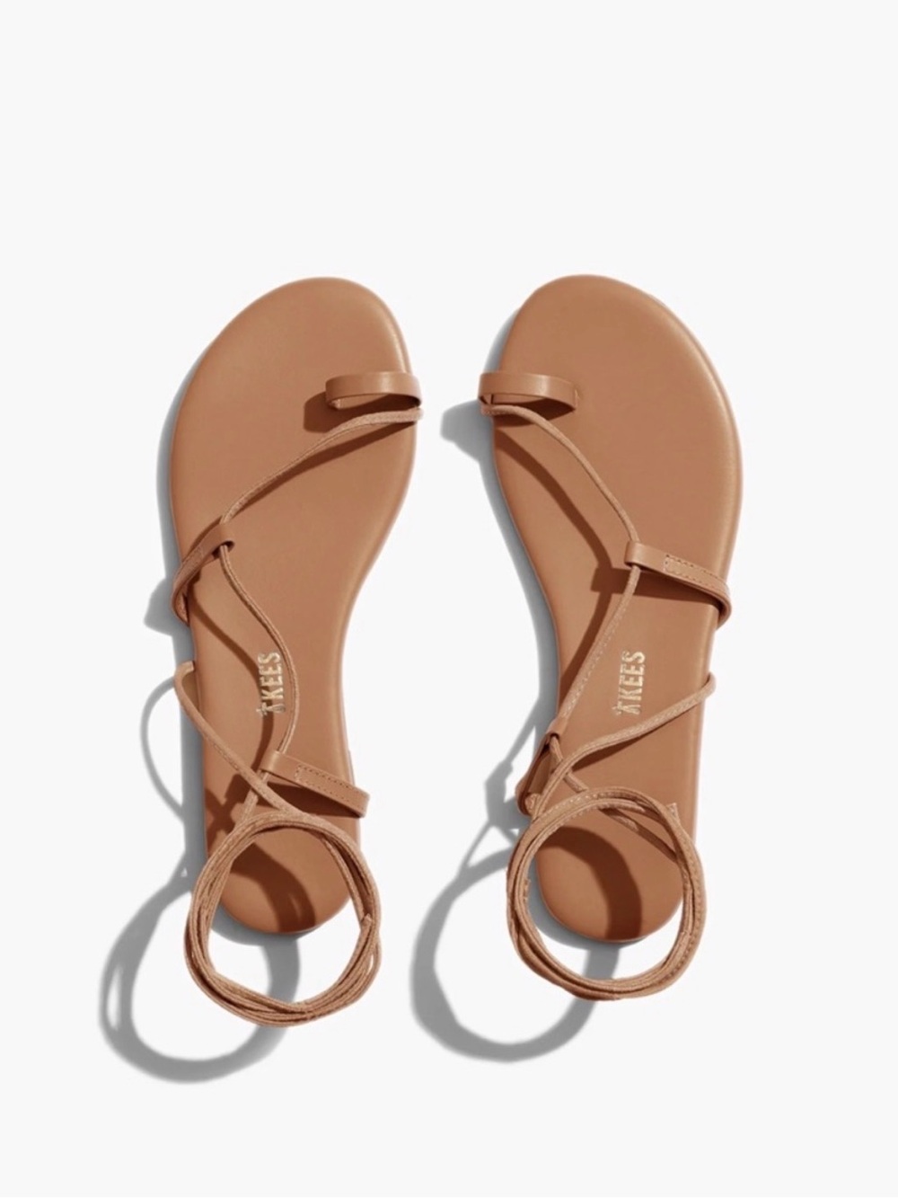 TKEES Jo Women's Lace-Up Tan Sandals